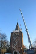 Hijskraan kerk