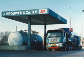 Tankstation vrachtwagen