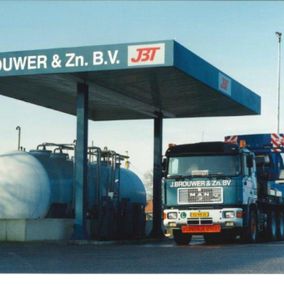 Tankstation vrachtwagen